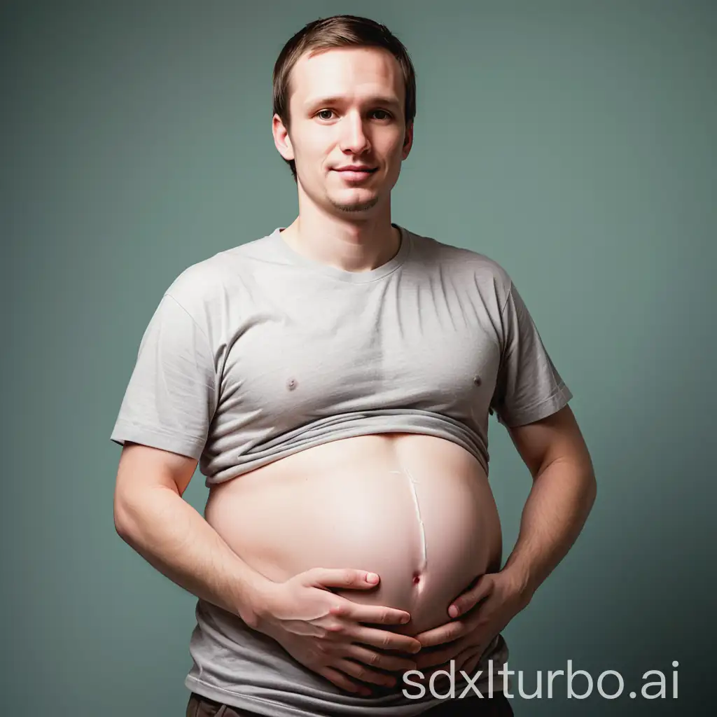 a pregnant man