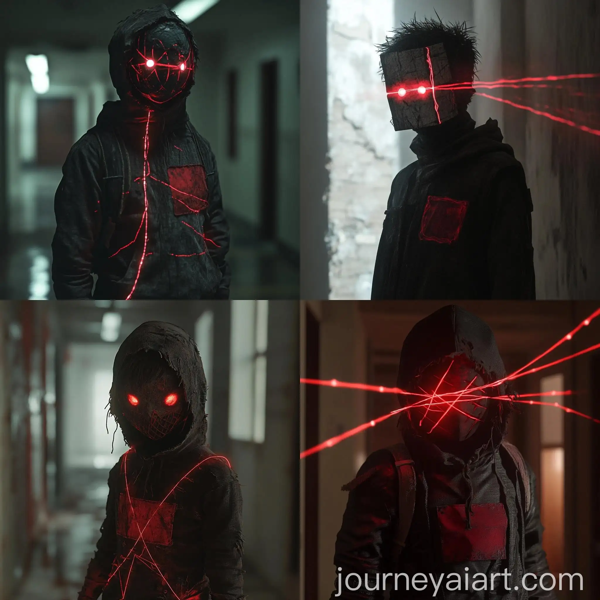 Teenage-Figure-in-Dark-Outfit-with-Homemade-Red-Mask-and-Glowing-Eyes