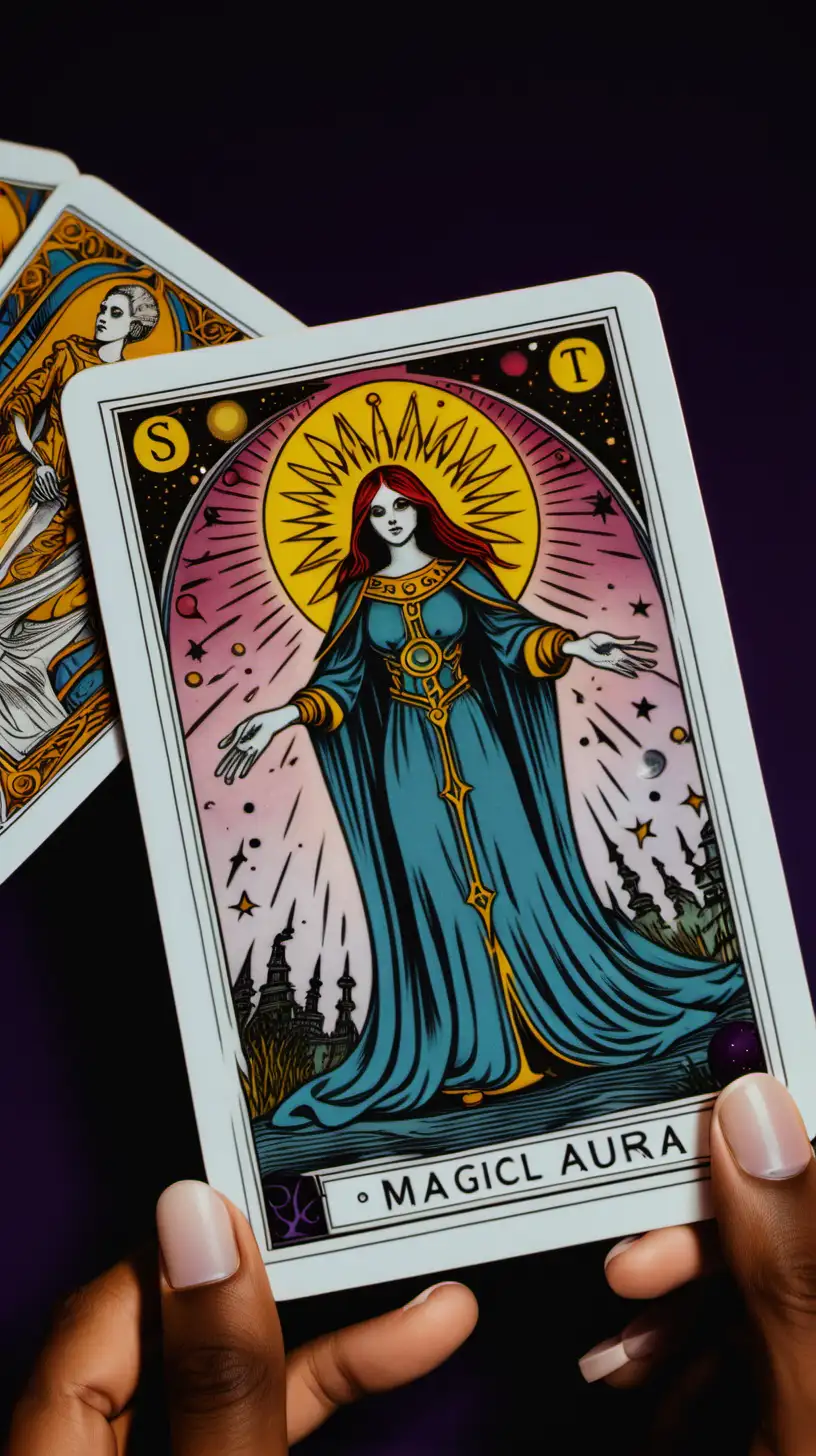 Magical Tarot Card Reading with Enchanting Aura