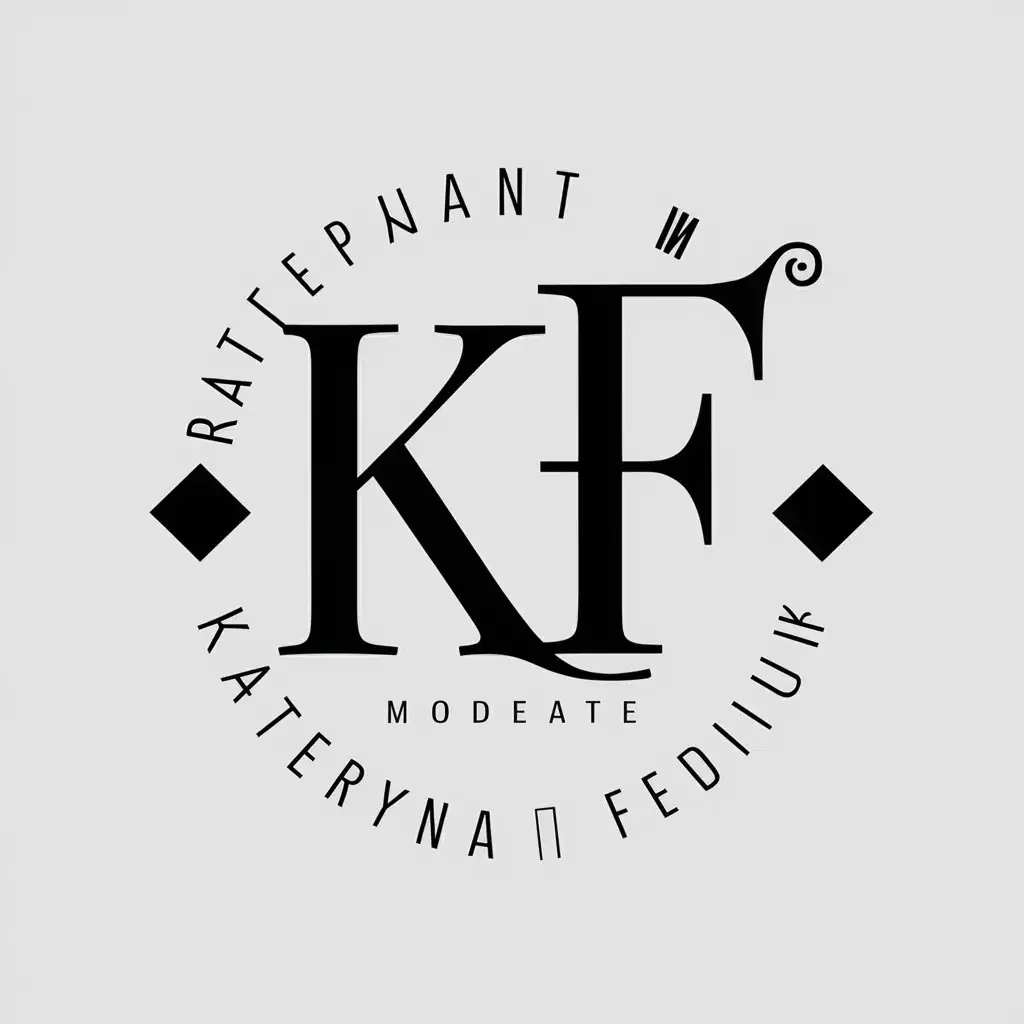 LOGO-Design-for-KF-Elegant-Text-with-Kateryna-Fediuk-Symbol-Suitable-for-Restaurant-Industry