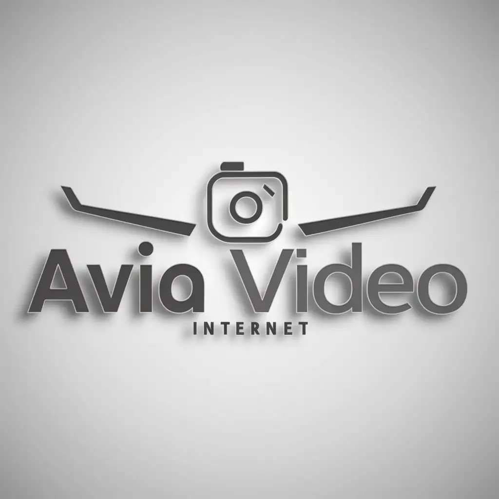 LOGO-Design-for-AviaVideo-Airplane-and-Video-Camera-Symbol-in-Internet-Industry