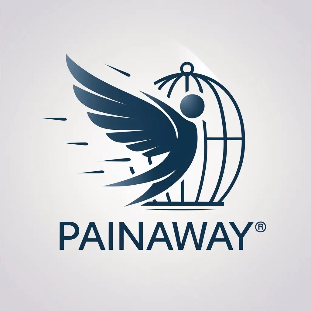 LOGO-Design-for-PainAway-Freedom-from-Pain-with-a-Flying-Human-and-Clear-Background