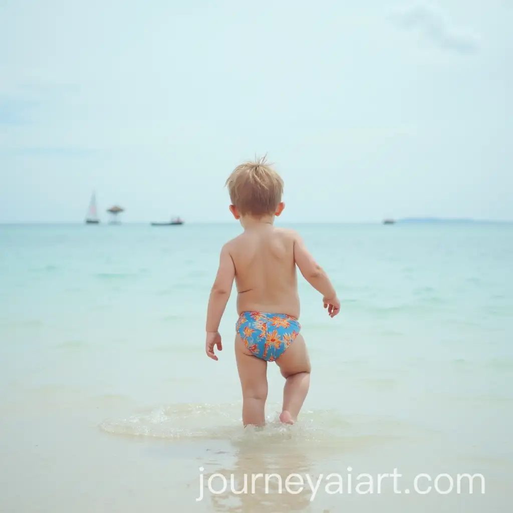 Child-Playing-on-White-Sandy-Beach