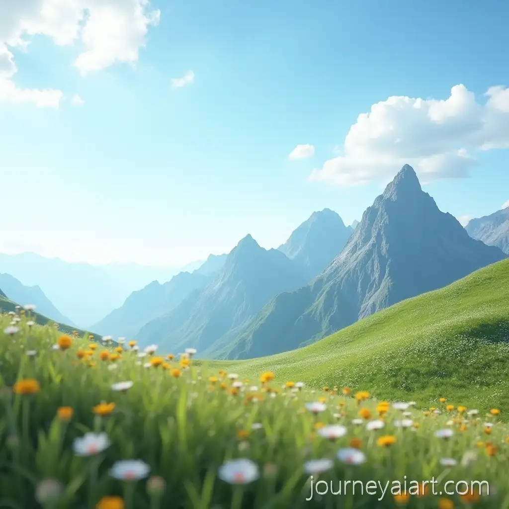 UltraRealistic-Spring-Mountain-Landscape-with-Blooming-Meadow-for-LinkedIn-Banner