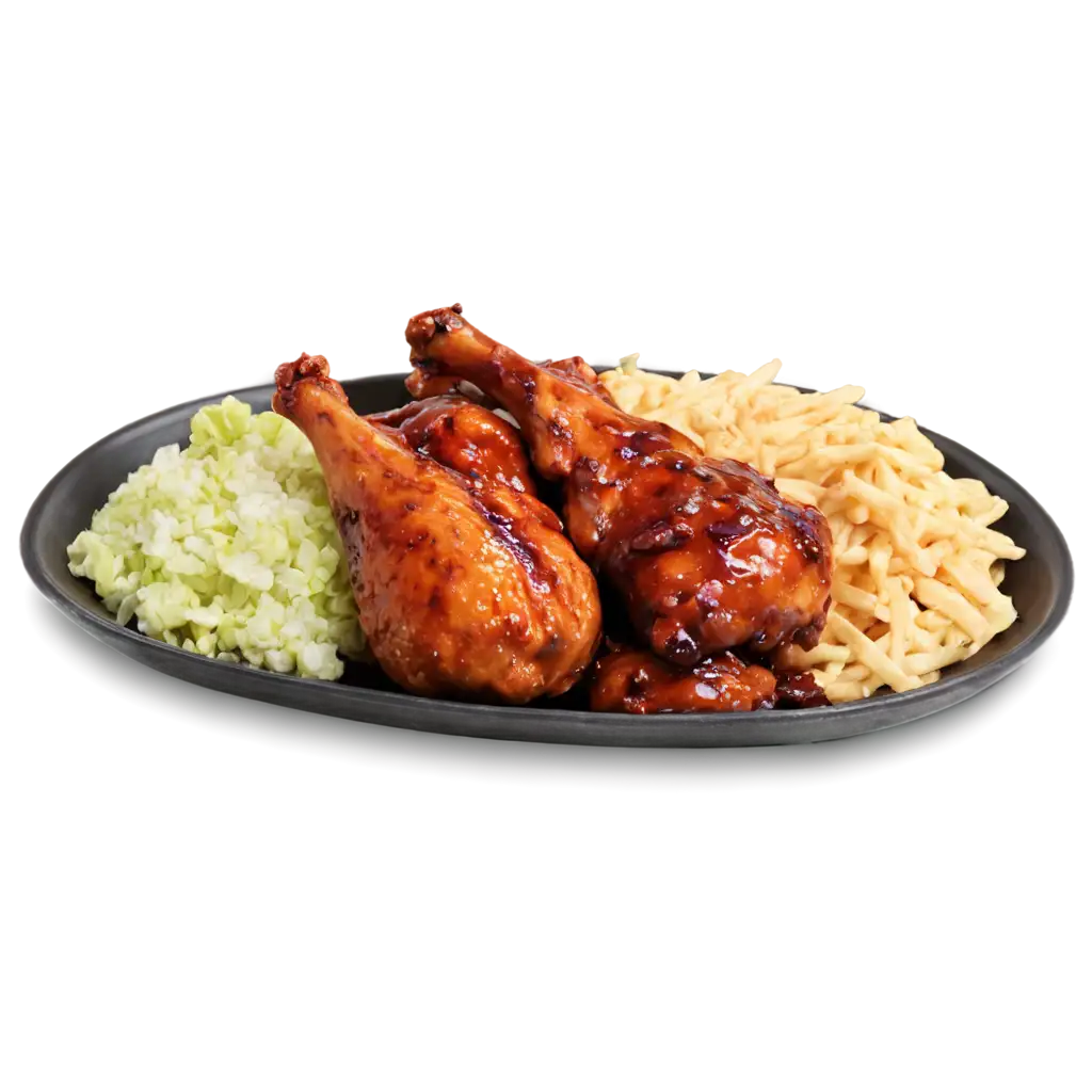 Spicy-BBQ-Chicken-Platter-PNG-Elevate-Your-Culinary-Imagery-with-HighQuality-Graphics