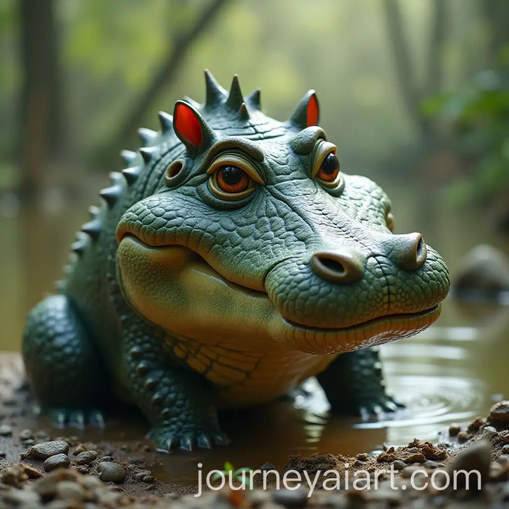 Hybrid-Creature-Coccopotam-CrocodileHippopotamus-Hybrid