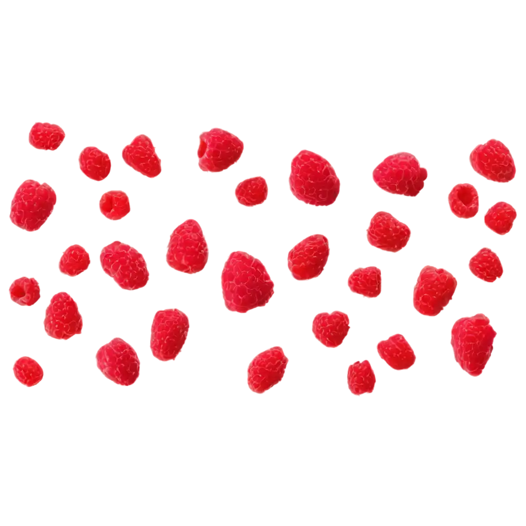 Realistic-HD-PNG-Image-of-Scattered-Raspberries-Enhance-Visual-Appeal-and-Quality