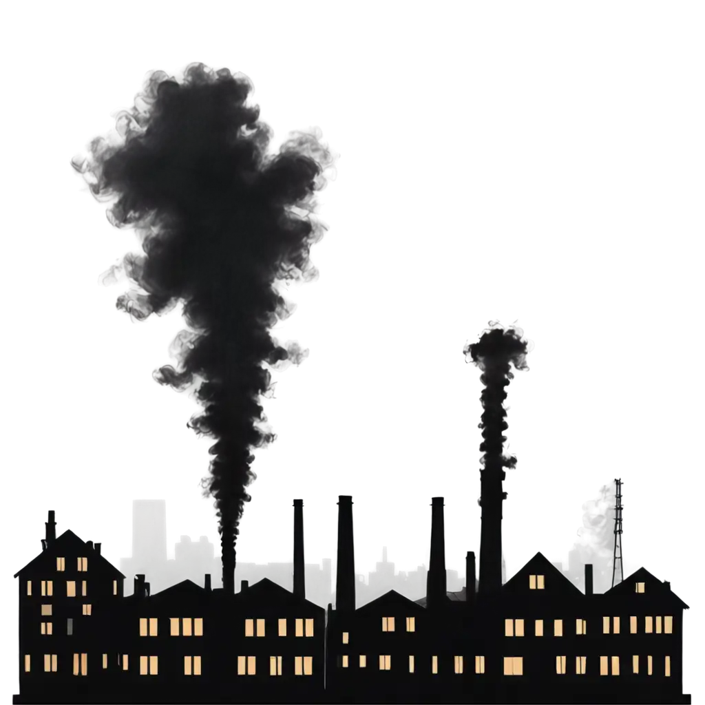 Black-Silhouette-Town-PNG-with-Factories-Buildings-andPNG-Image-Usage-Scenarios-People-for-Creative-Projects