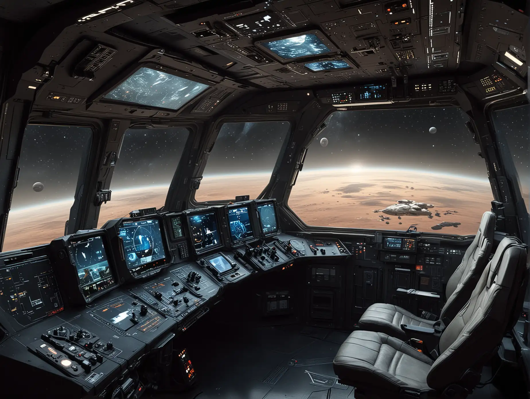 Futuristic-Spaceship-Cockpit-with-HighTech-Command-Center-and-Expansive-View-of-Outer-Space