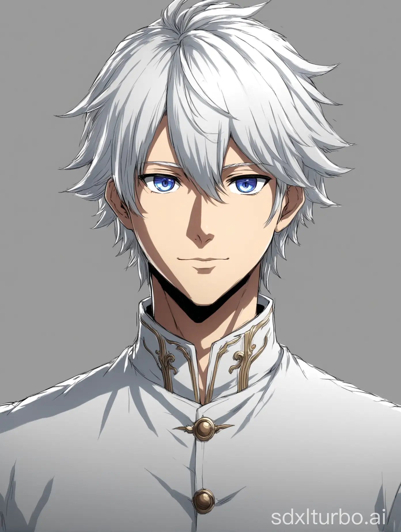 Handsome-Anime-Character-with-SilverWhite-Hair-Drawing-Tutorial