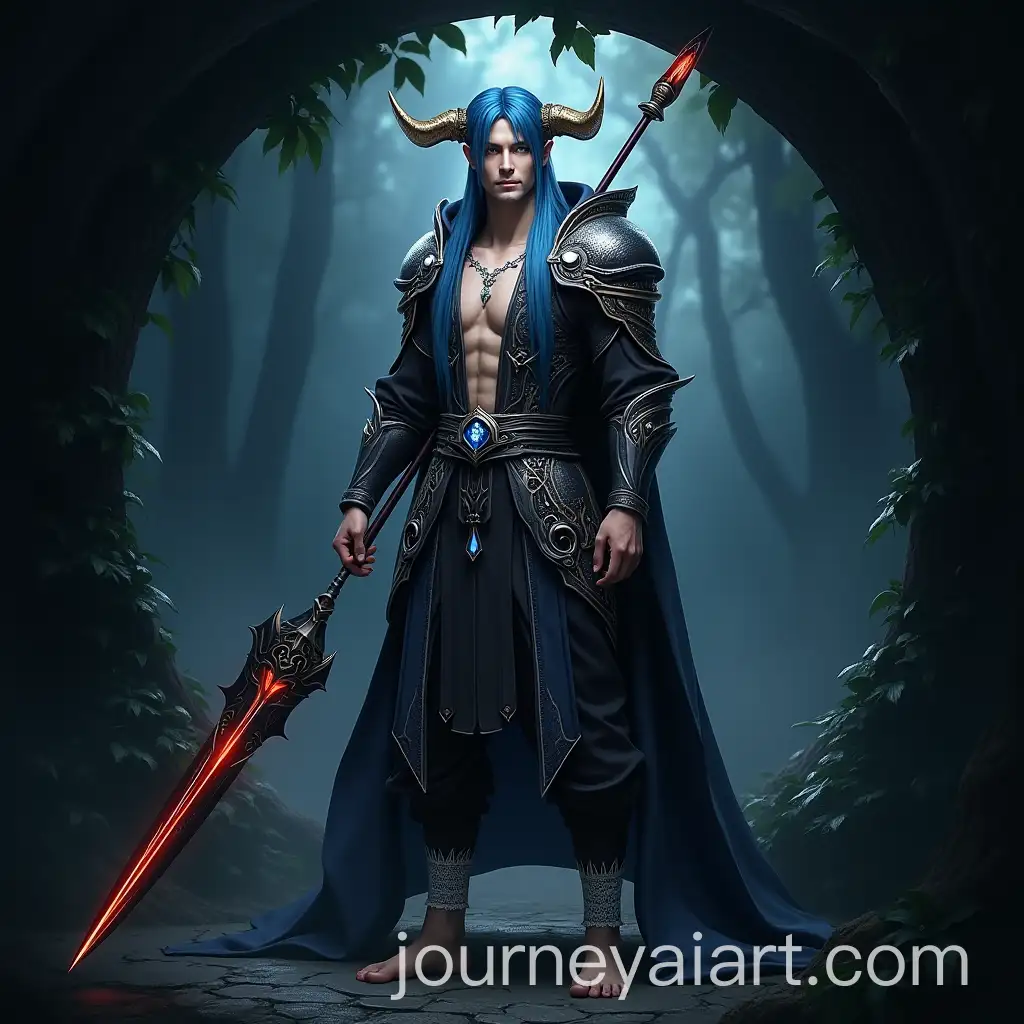 Highly-Detailed-CGI-Rendering-of-a-Korean-Male-Fantasy-Warrior-in-Dramatic-Dark-Setting