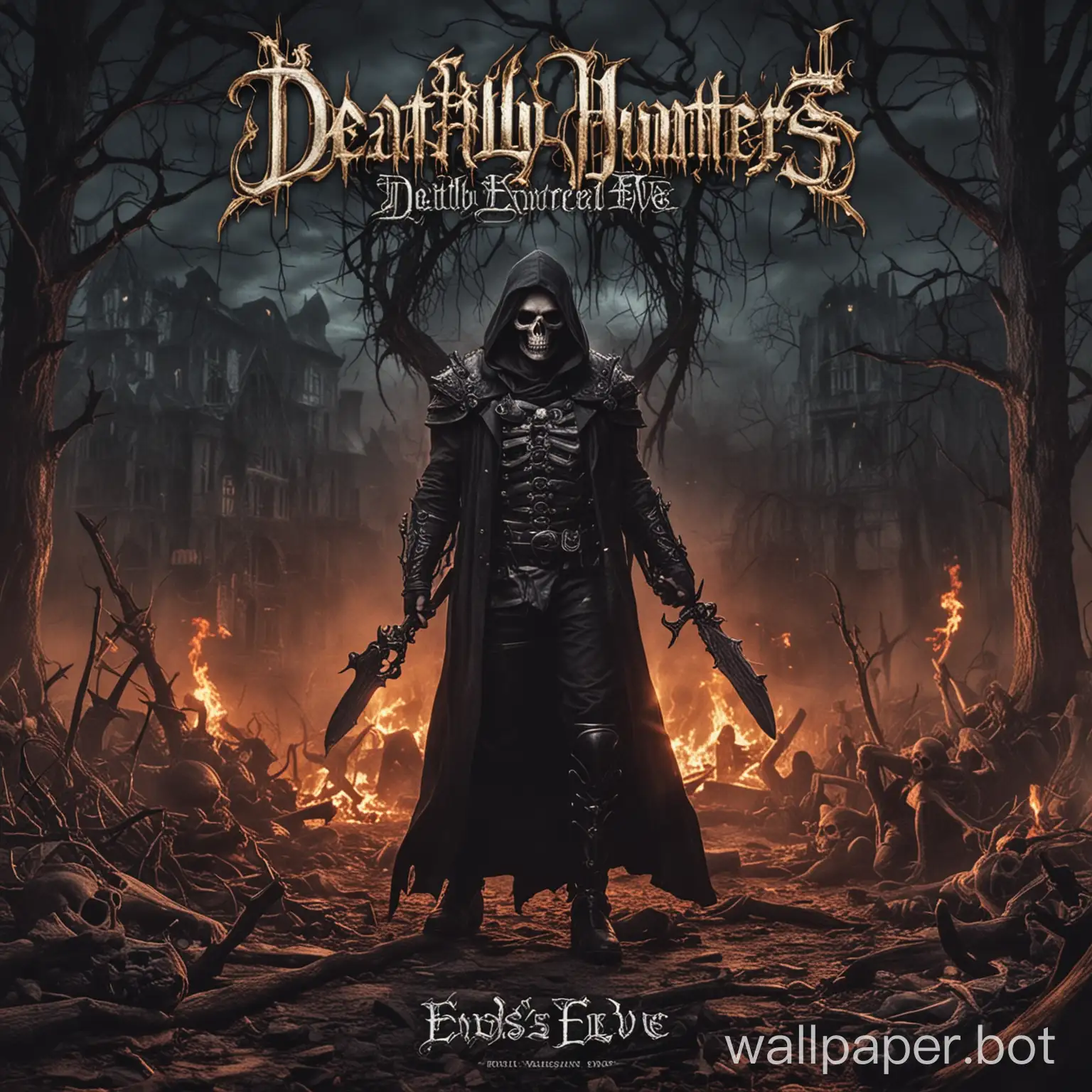 deathly hunters metal album cover End's eve