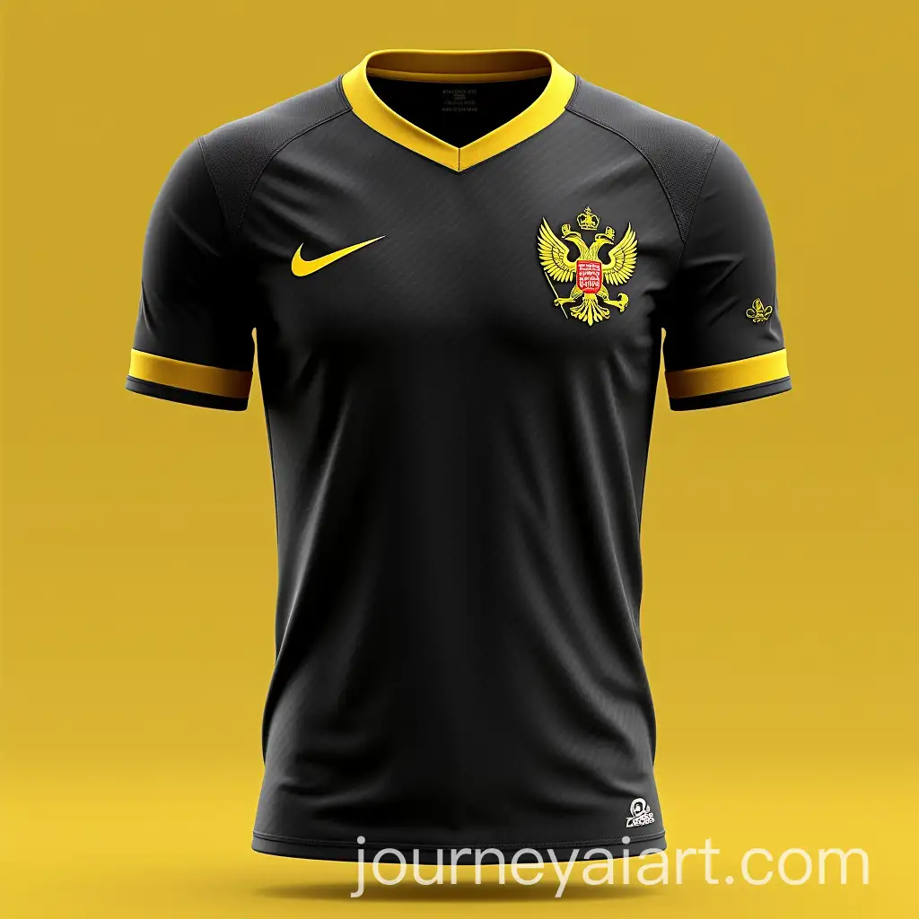 Russian-National-Soccer-Uniform-Featuring-Black-Yellow-and-White-Colors-Inspired-by-the-Russian-Empire-Flag