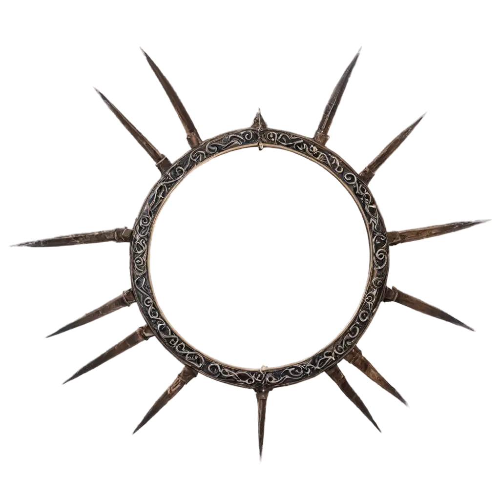 Circle-Frame-Medieval-War-Themed-PNG-Image-Enhance-Your-Digital-Projects