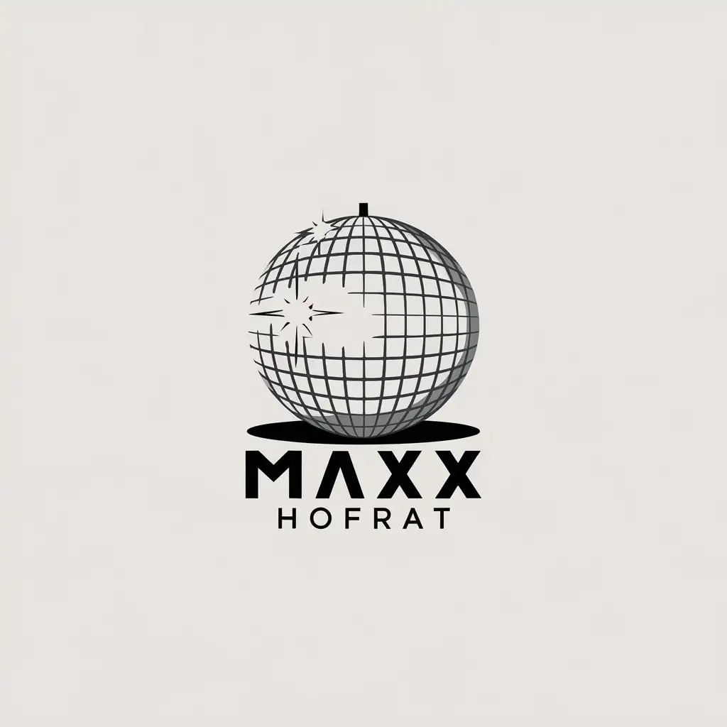 LOGO Design for MaXX Hofrat Minimalistic Disco Club Theme with Clear Background