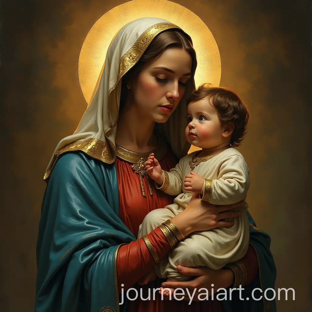 The-Virgin-Mary-Surrounded-by-Ethereal-Light