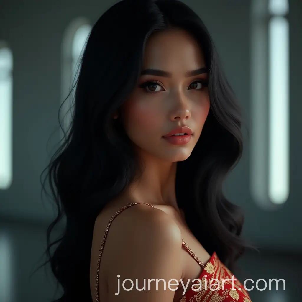 Sophisticated-Indian-AI-Model-with-Black-Hair-in-HighTech-Cultural-Setting