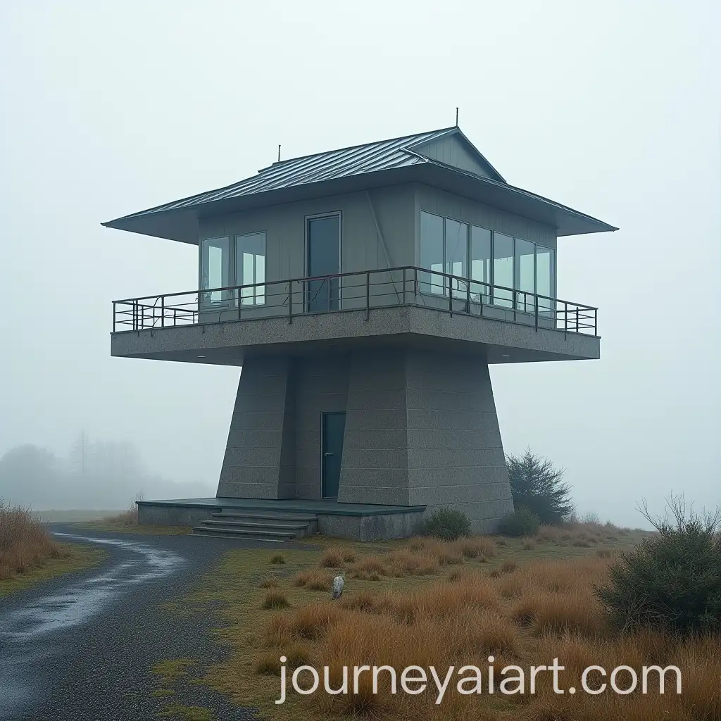 Observation-Tower-with-Sloping-Roof-Design