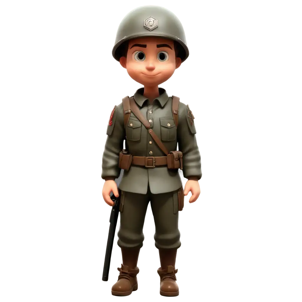 Small-Cartoon-Soldier-Facing-Up-PNG-Image-for-Creative-Design-and-Projects