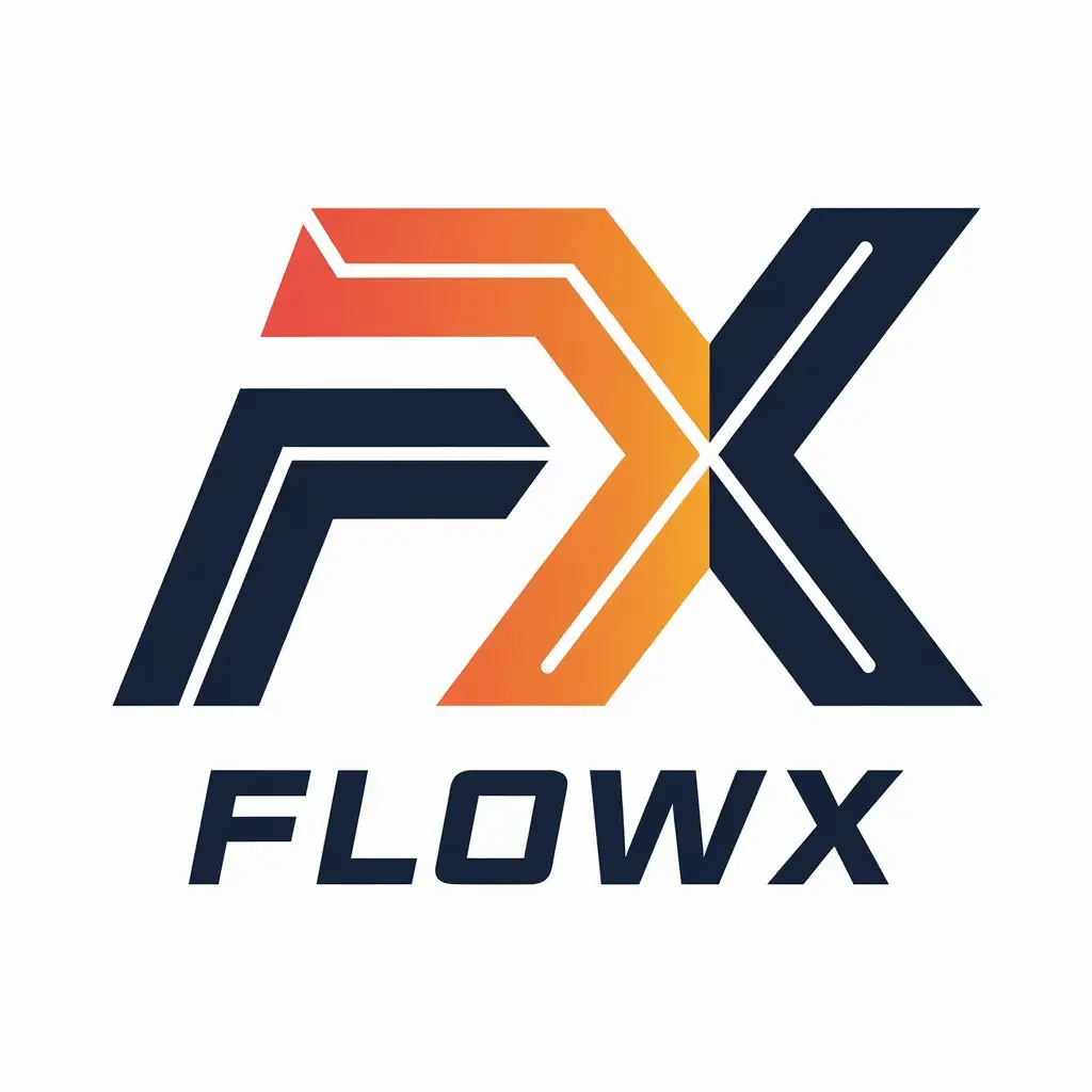 LOGO Design for FlowX Vector FX Symbol for Sports Fitness Industry