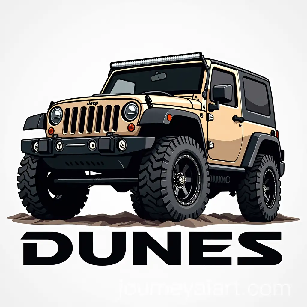 DUNES-Logo-for-OffRoad-Vehicle-Parts-Brand-Featuring-Bold-and-Simple-Design