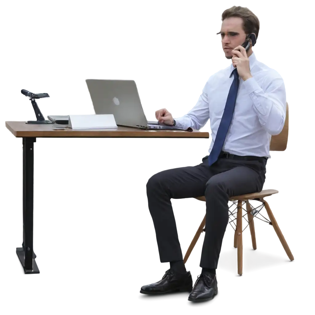 Man-Sitting-in-Front-of-a-Desk-HighQuality-PNG-Image-for-Professional-and-Creative-Use