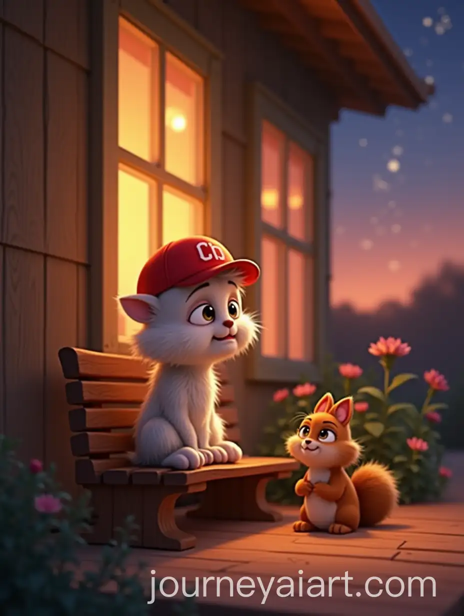 Heartwarming-Scene-of-Friendship-on-Milos-Porch-at-Sunset