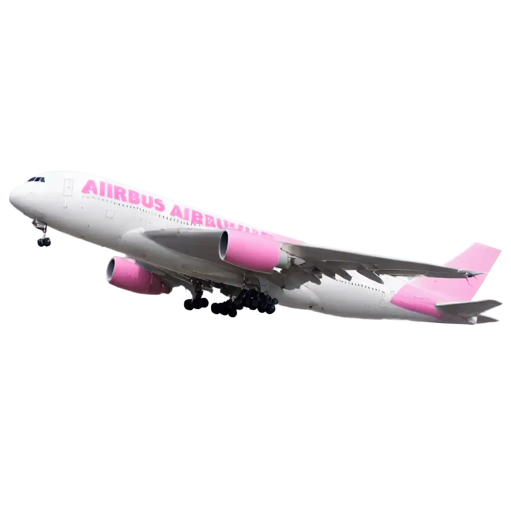 Airbus-A380-in-Pink-Color-PNG-Elevate-Your-Designs-with-HighQuality-Clarity