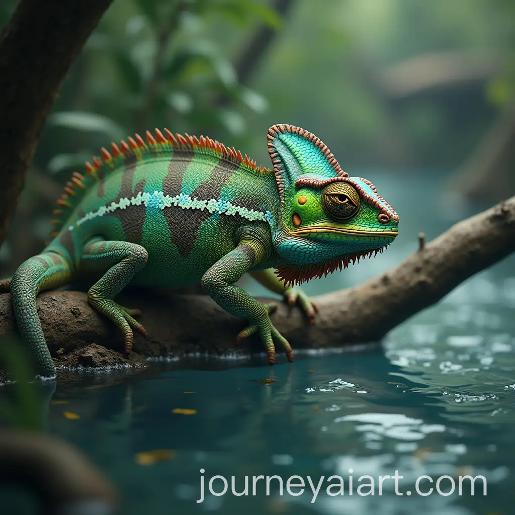 Chameleon-Falling-Asleep-and-Drifting-Away-at-School