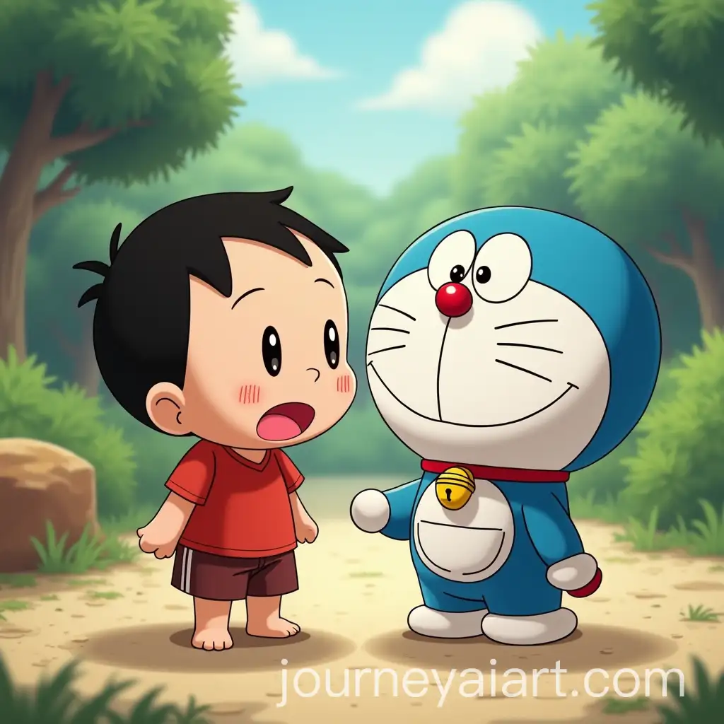 Shin-Chan-and-Doraemon-Meeting-in-Cozy-Anime-Style