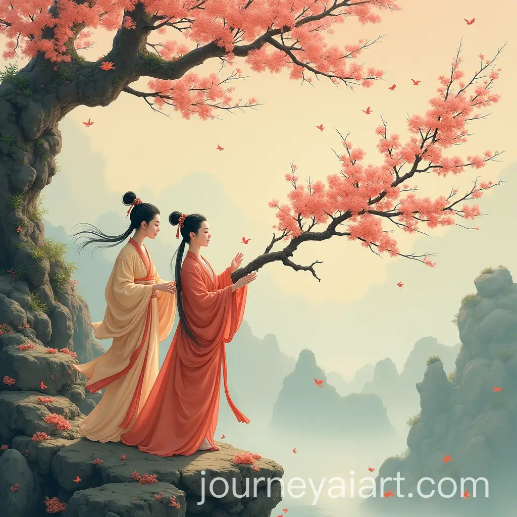 Magical-Spring-Breeze-and-Cihuang-Hand-Unraveling-Flower-Plunder