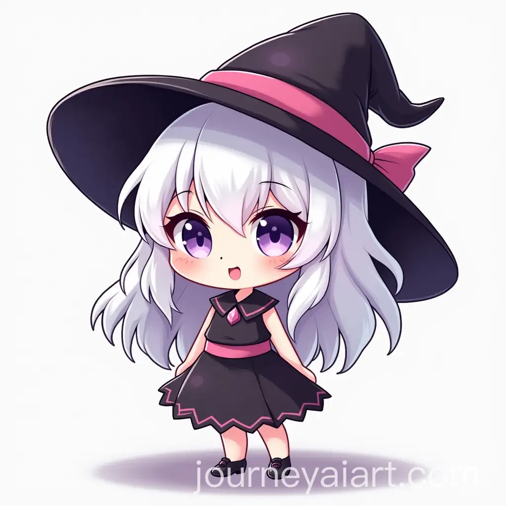 Chibi-Style-Female-Character-with-White-Hair-and-Purple-Eyes-in-Witch-Hat