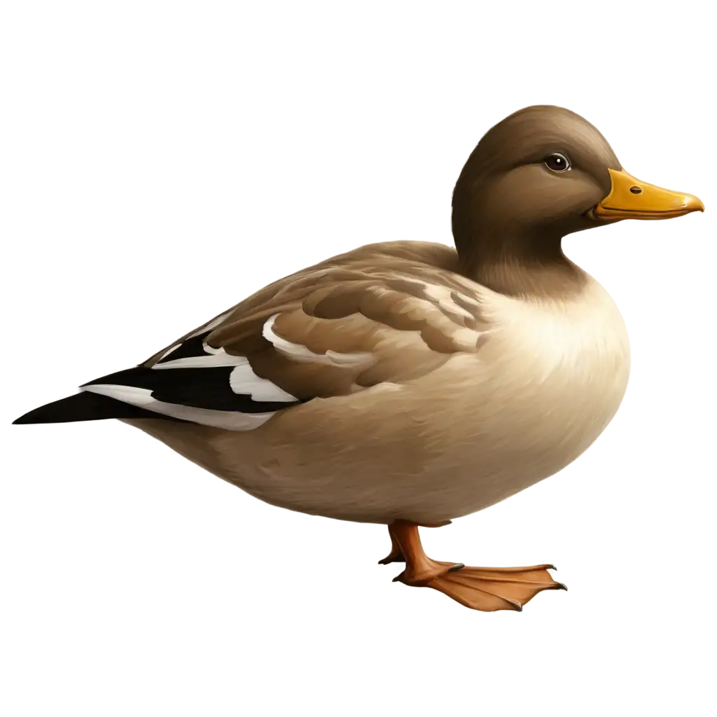 cartoon 2d duck