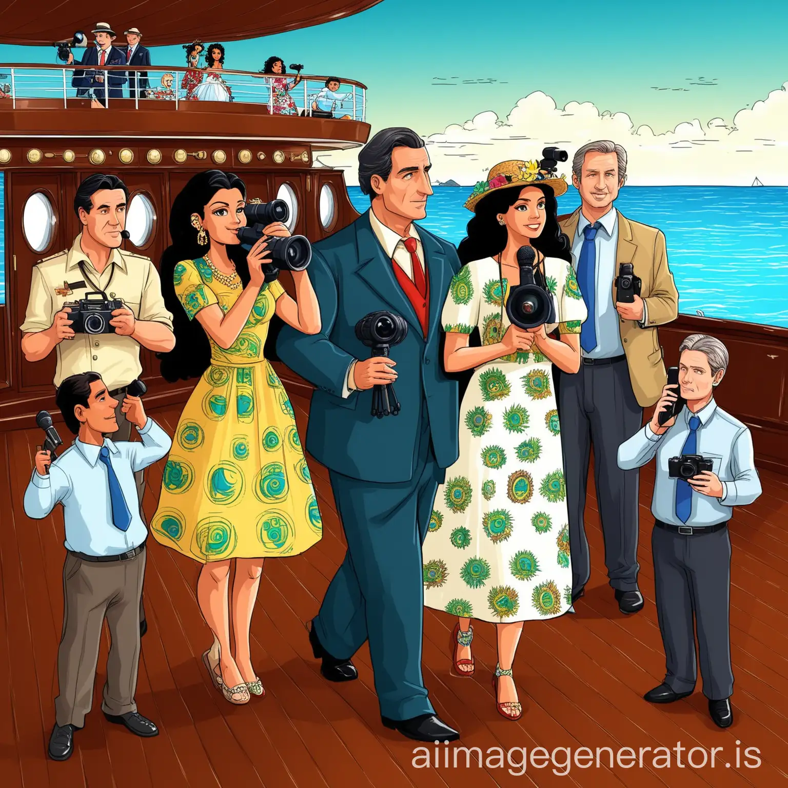 AI-Art-Prompt-ExpansionDiverse-Group-of-People-on-a-Cruise-Ship-Deck-in-Cartoon-Style