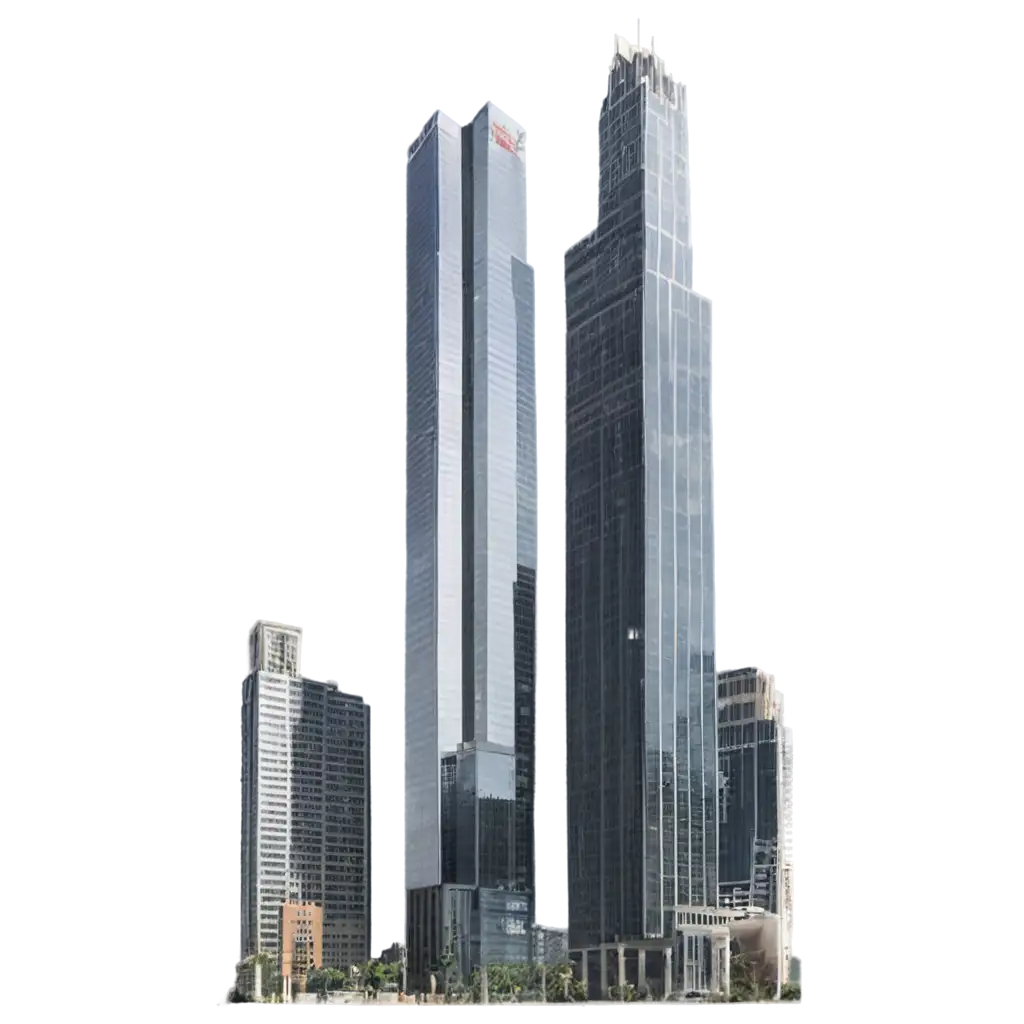 Downtown-Business-District-HighRise-Towers-PNG-Image-Without-Background-for-Versatile-Use