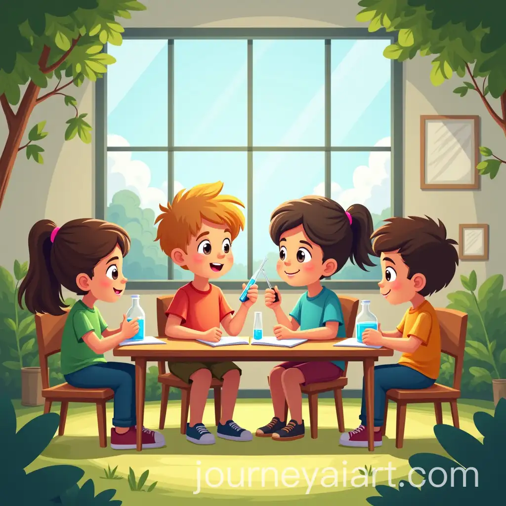 Children-Studying-Science-in-a-NatureInspired-Classroom