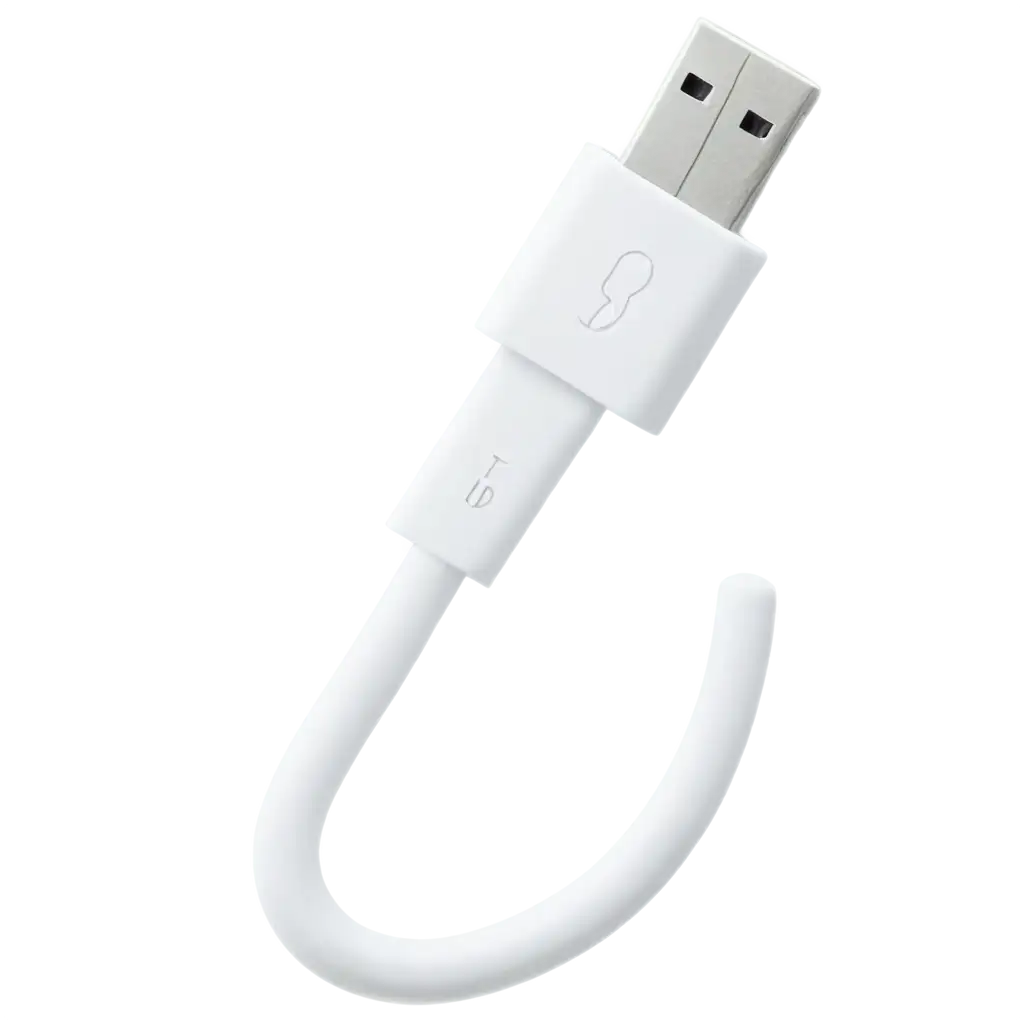 usb white long