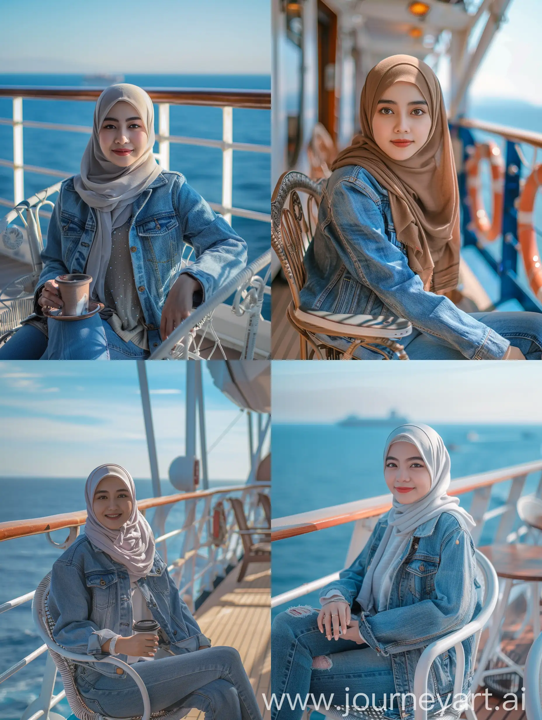 Korean-Woman-in-Hijab-with-Nikon-D850-on-Titanic-Ship-Deck