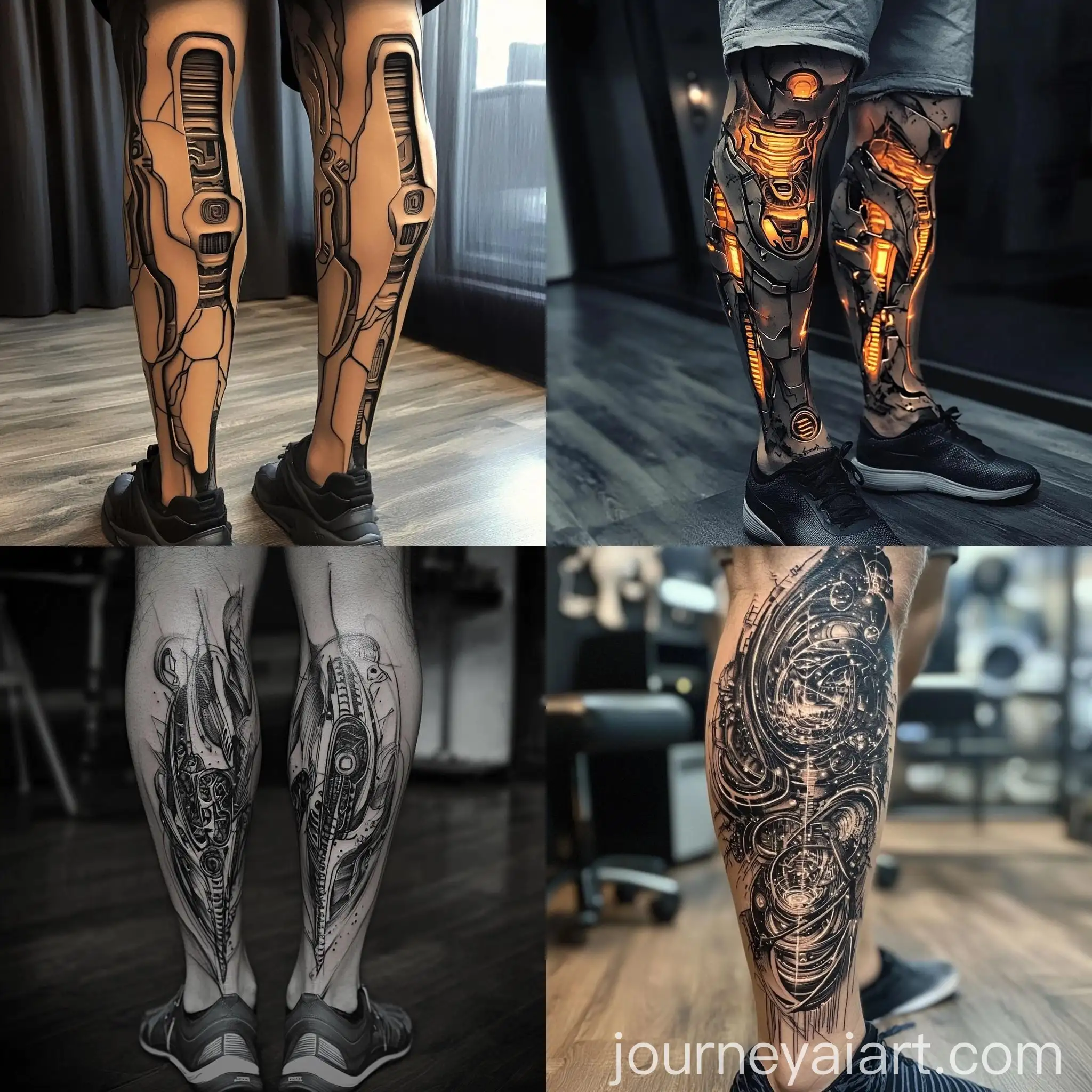 Biomechanics-Tattoo-on-Calves-Bright-and-Contrasting-Image