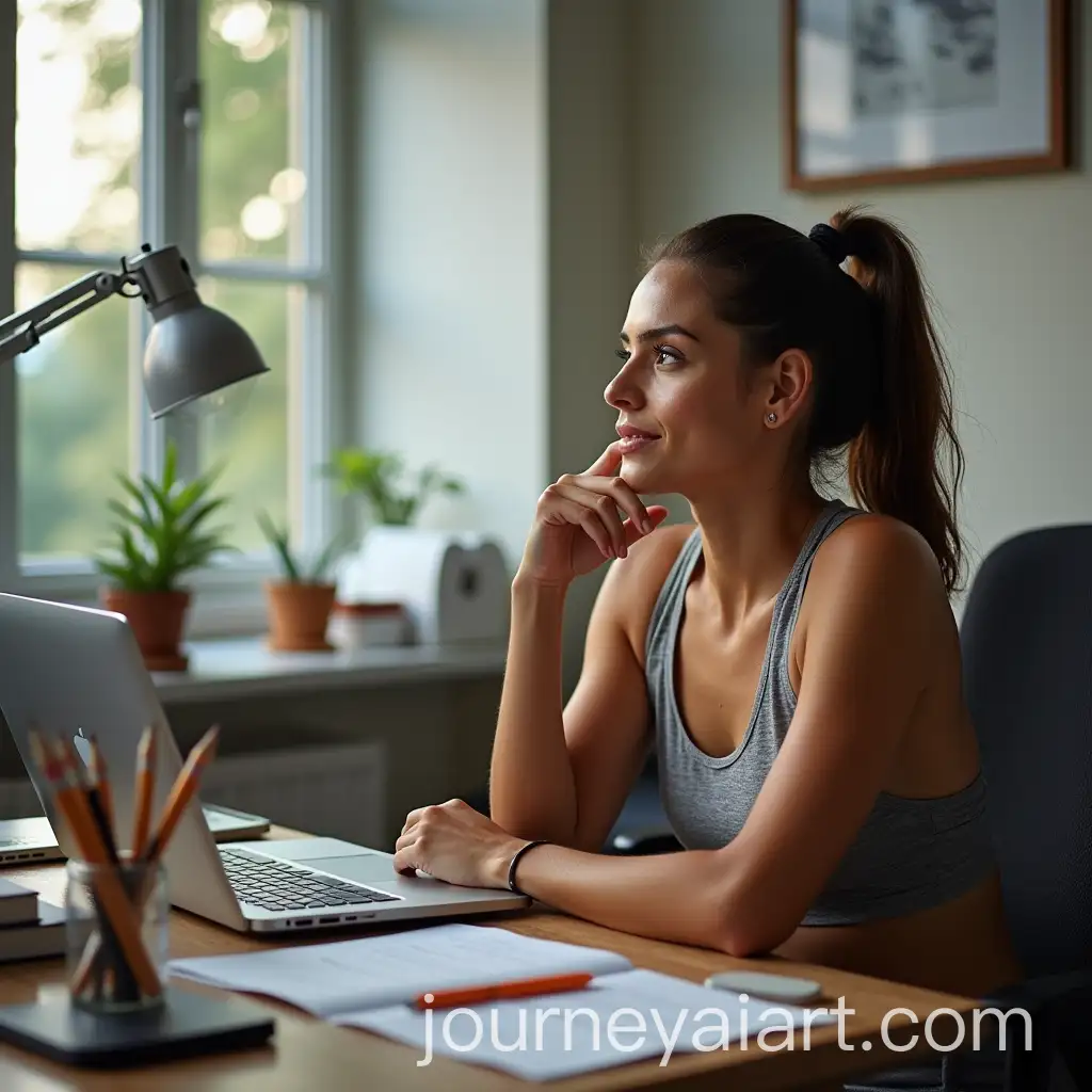 Athletic-Woman-Planning-an-Expedition-with-Colleagues