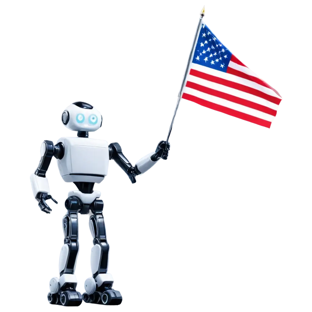 Robot-Arms-Holding-a-Flag-HighQuality-PNG-Image-for-Versatile-Applications