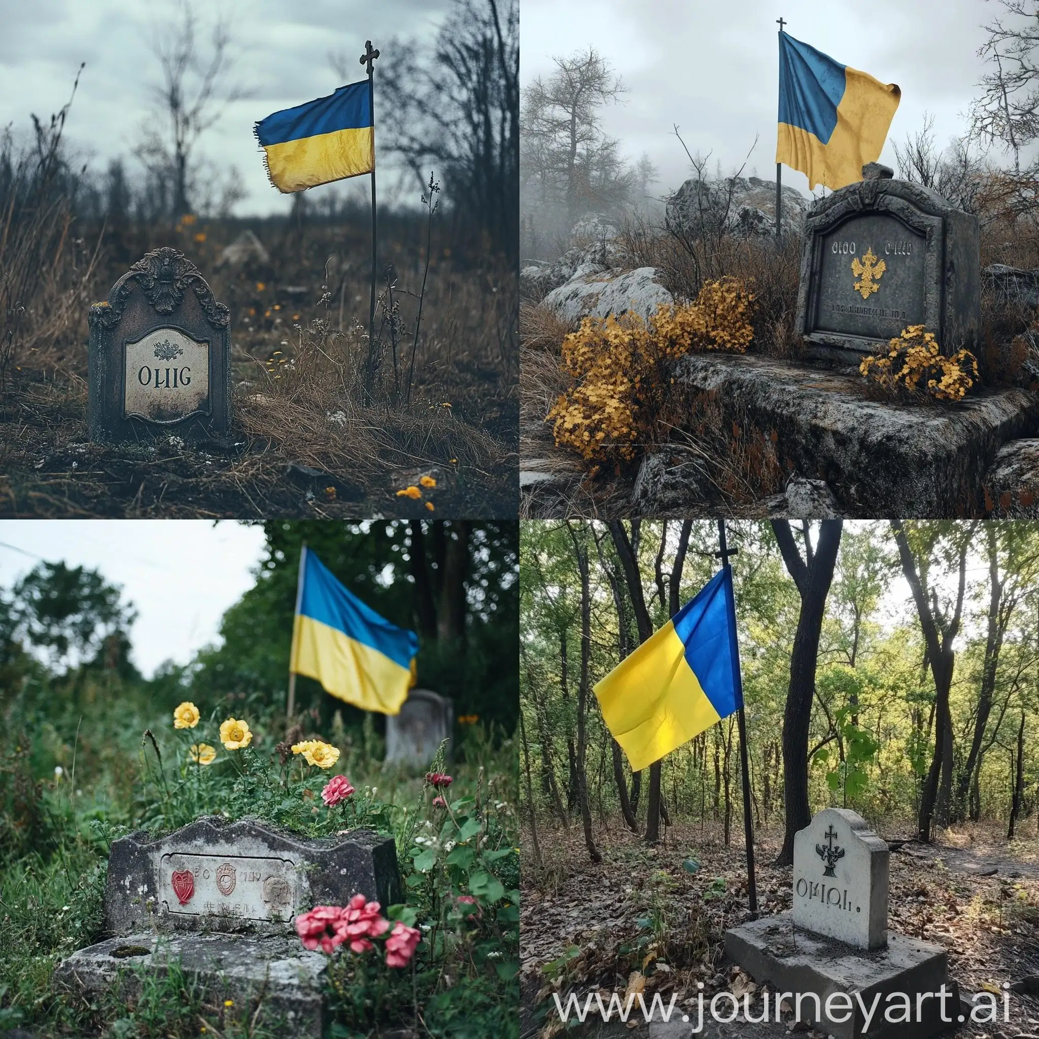 Ukrainian-Flag-at-Olegs-Grave-Tribute-to-a-Heroic-Figure