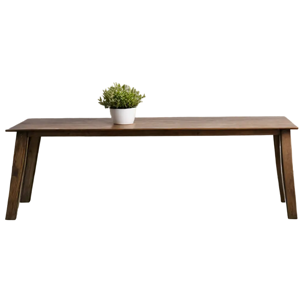 HighQuality-PNG-Image-of-a-Table-with-a-Plant-for-Versatile-Uses