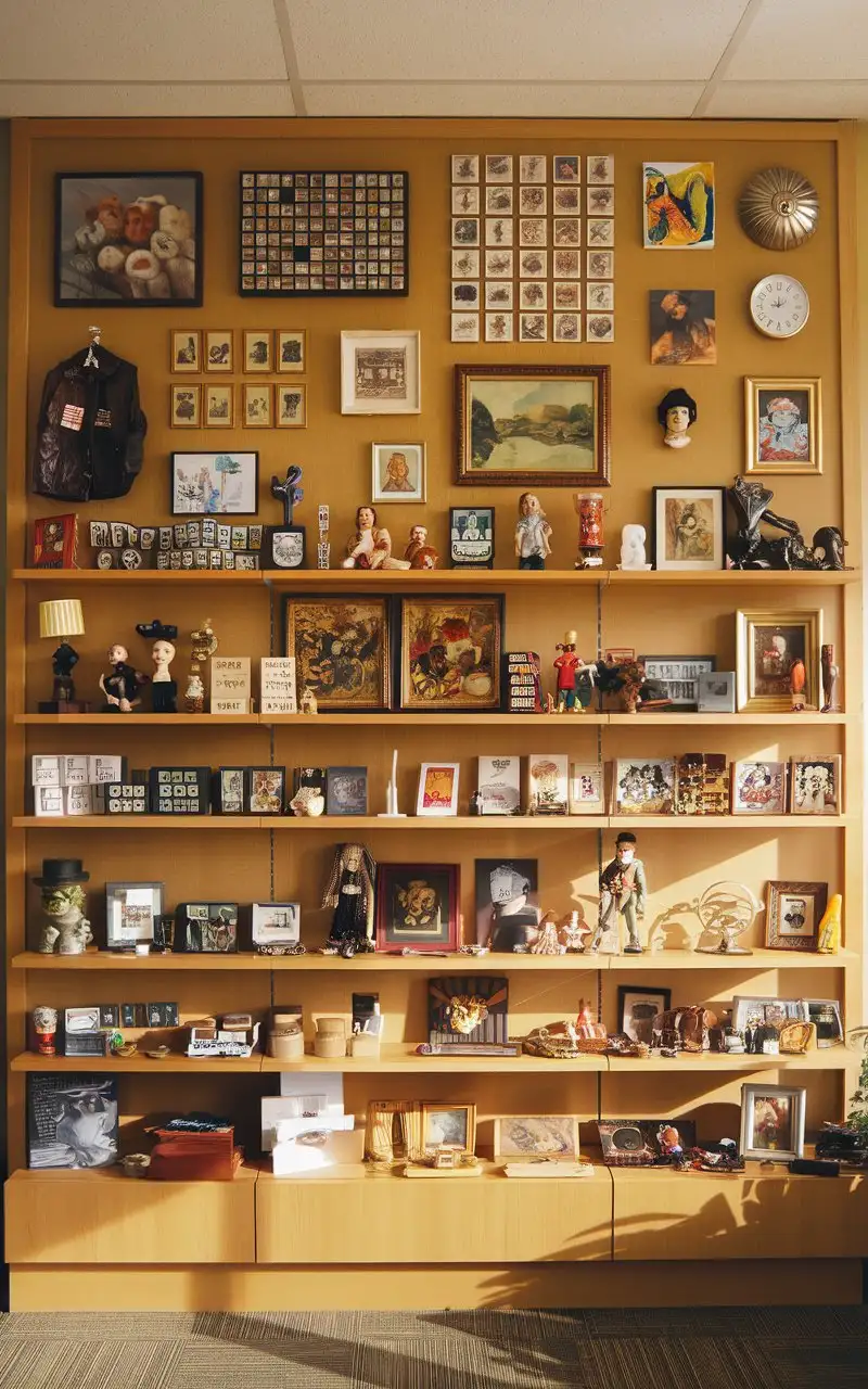 Collectibles-Display-in-Sunlit-Study-Room