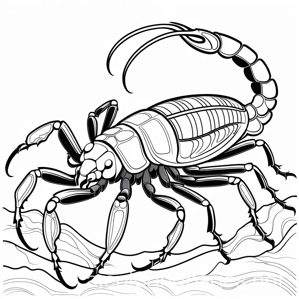 Simple-Scorpion-Coloring-Page-for-Kids