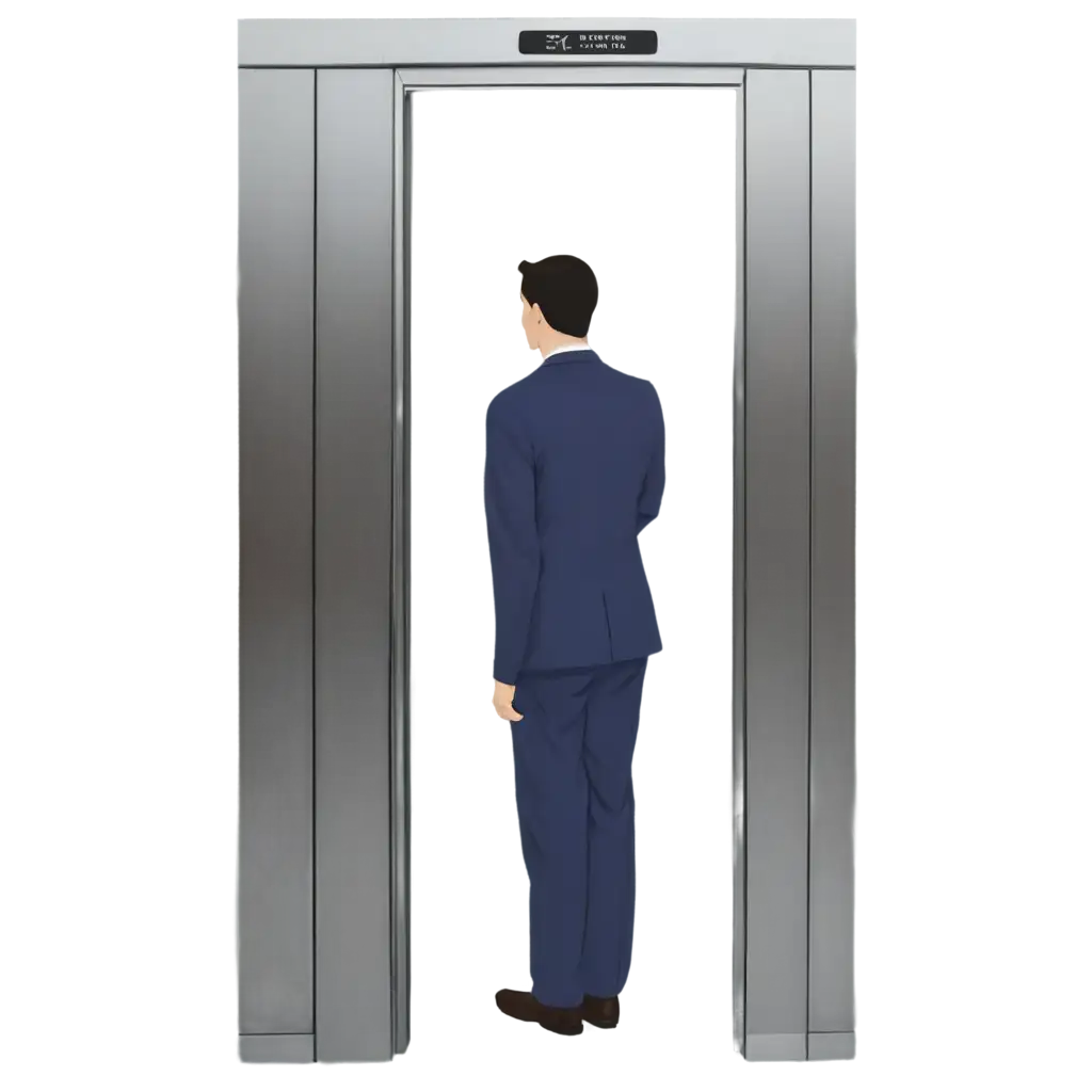 Man-Standing-in-an-Elevator-PNG-HighQuality-Clipart-for-Various-Applications