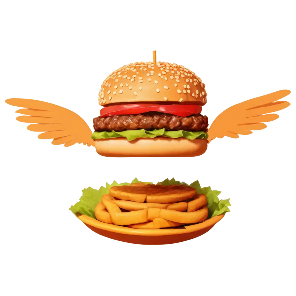 Flying-Burger-PNG-Image-for-Creative-Design-and-Marketing-Use