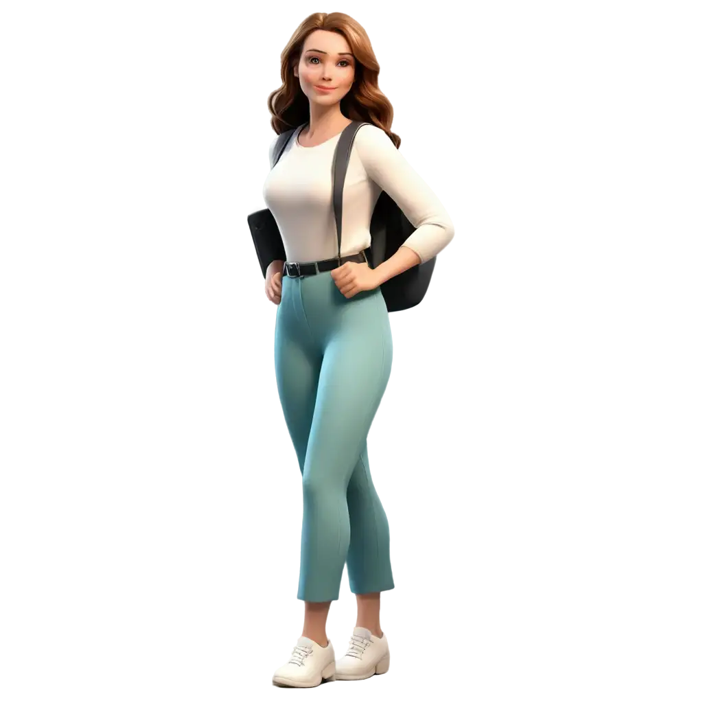 HighQuality-Cartoon-Lady-PNG-Image-Featuring-Realistic-Caucasian-Character-in-Light-Clothing