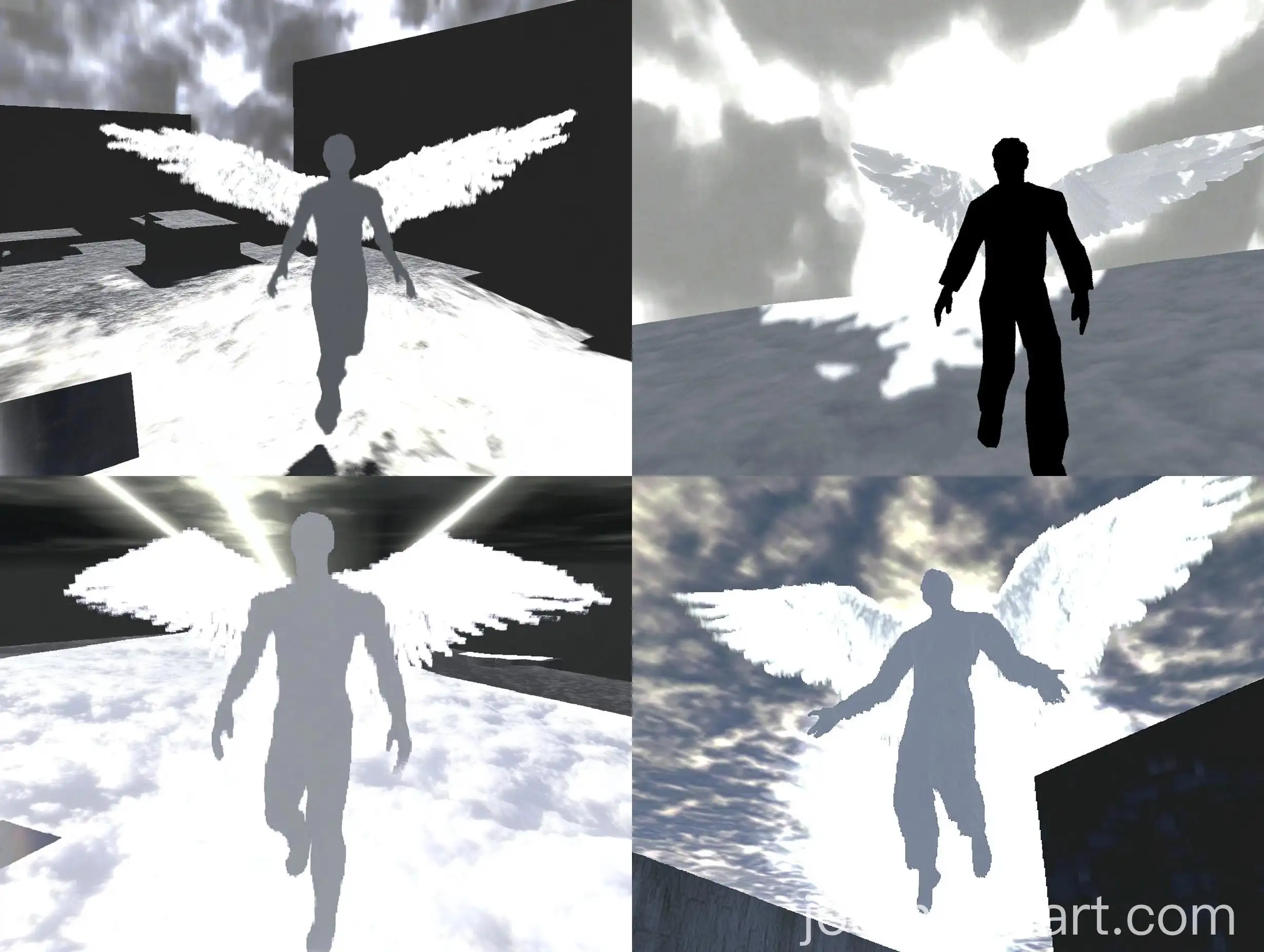 Angel-Soaring-Above-Clouds-with-Radiant-Light