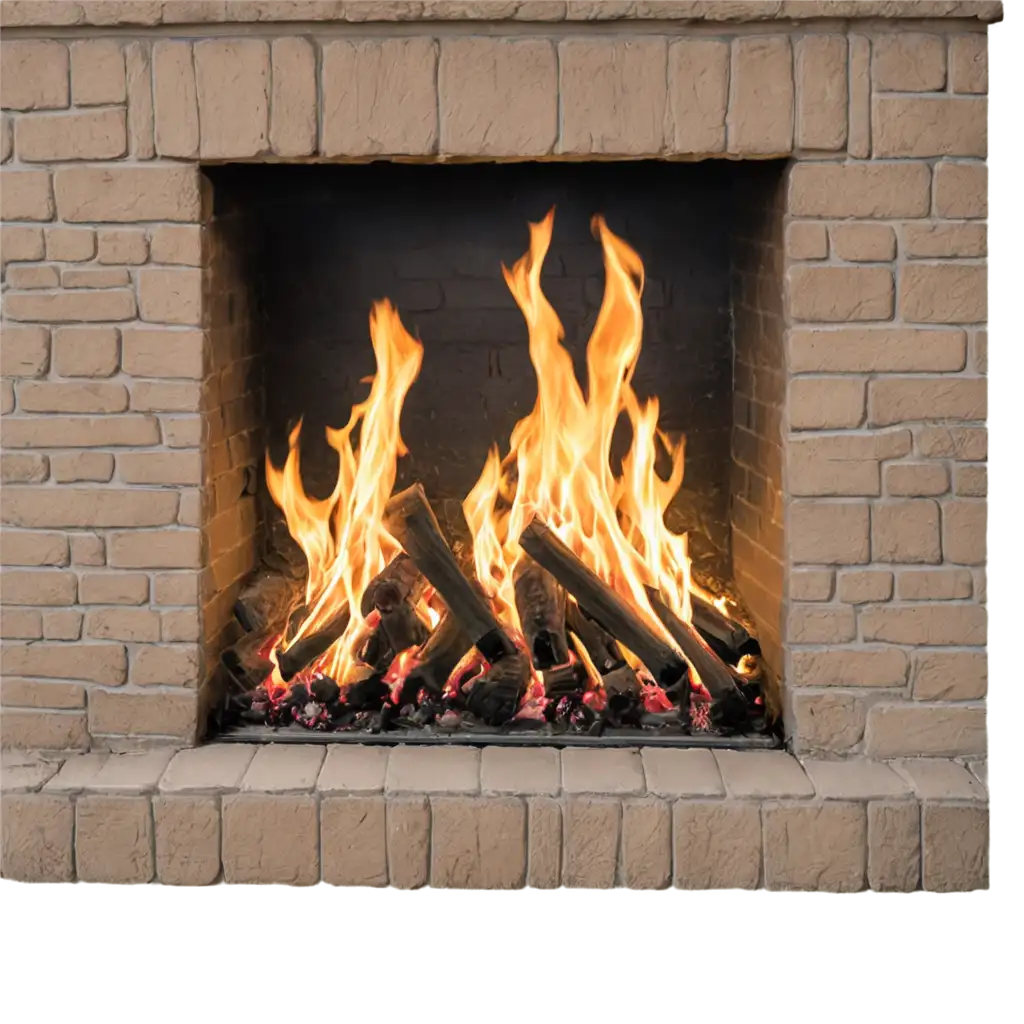 Fire-in-the-Fireplace-PNG-Image-HighQuality-Transparent-Visual-for-Versatile-Usage